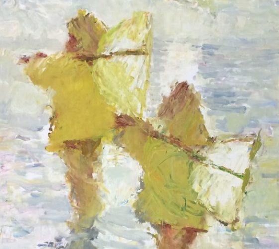 Les deux cirés jaunes - huile sur toile - Galerie Boudin, Honfleur