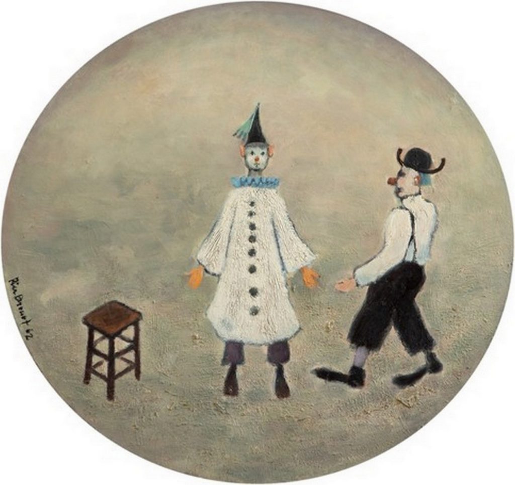 Le cirque - 1962, huile sur toile, collection Jacques Pasquier, fonds Galerie Cadomus